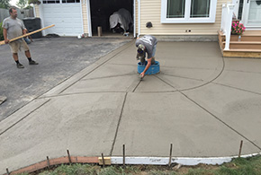 concrete residential walkway grasshopper services 