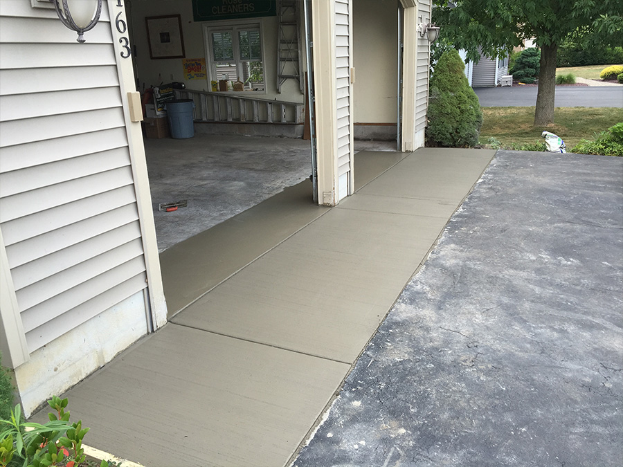 concrete driveway grooved syracuse