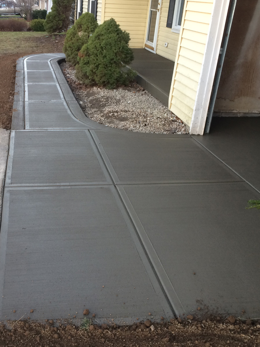 stamped concrete driveway walkway syracuse ny grasshopper services