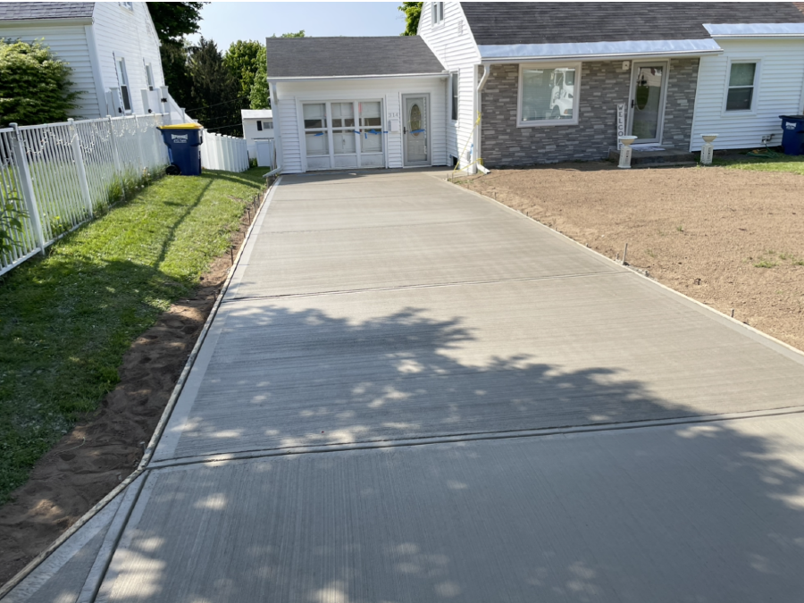 driveway contractors concrete driveway repair of home near syracuse, ny